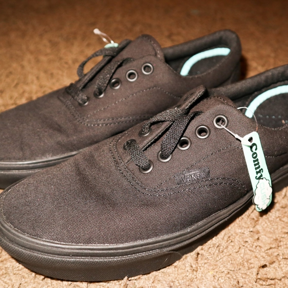 Black Comfy Cush Vans